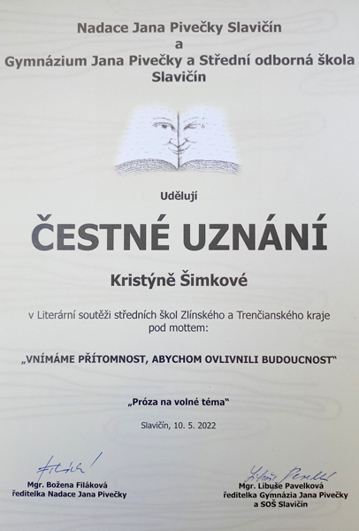 Diplom - literární úspěch