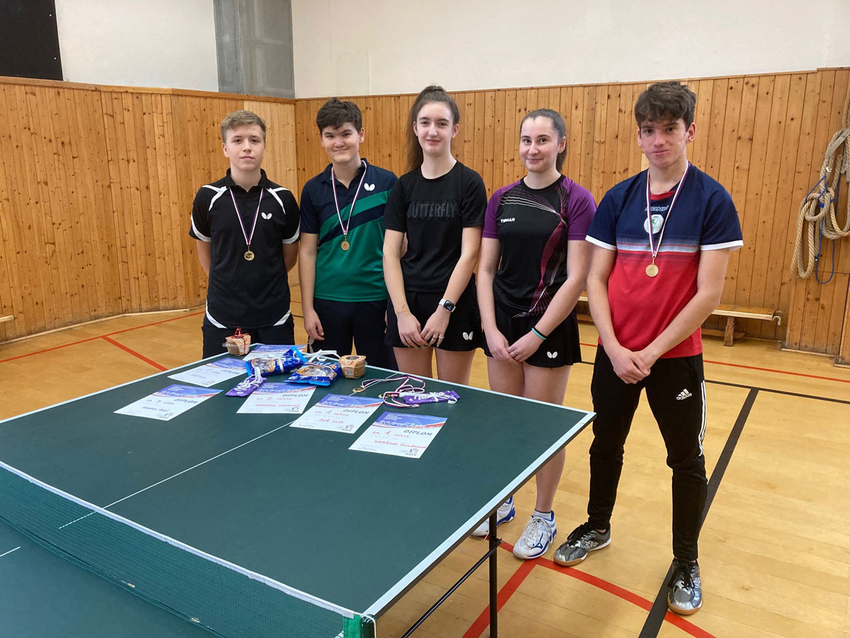 Skvělý úspěch stolních tenistů v&nbsp;okresním kole poháru SŠ