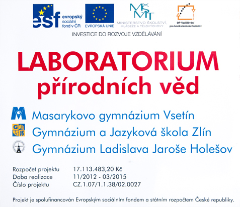 ESF projekt laboratorium