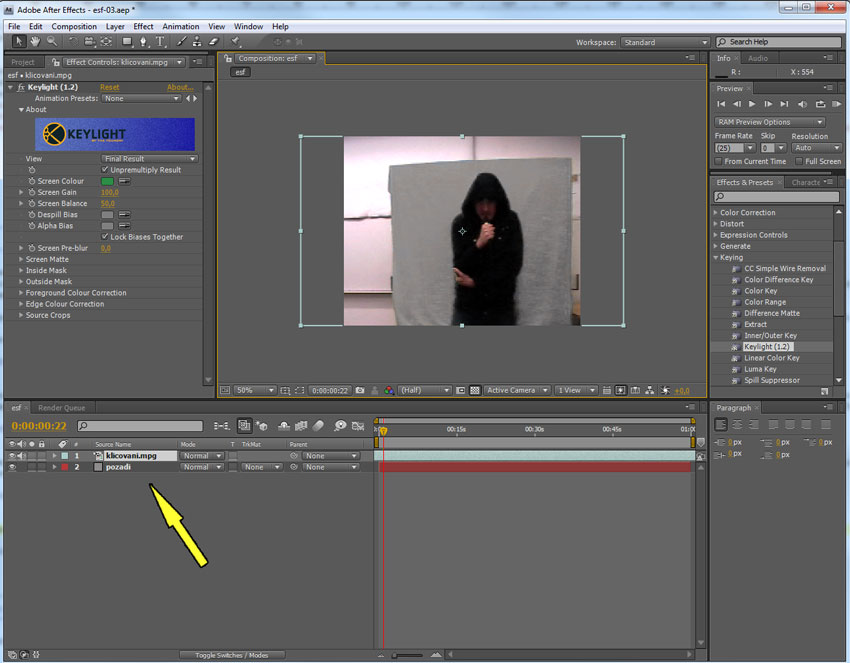 using two keylight 1.2 keys on same layer using two keylight 1.2 keys on same layer